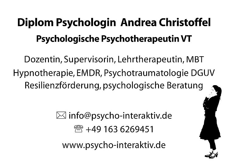 Praxisschild Psychotherapeutin Andrea Christoffel